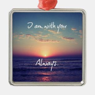 Ich bin mit dir immer Bibelverse Ornament Aus Metall