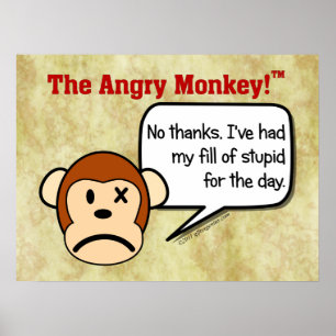 Ich bin mit dummen Leuten für den Tag fertig Poster