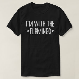 Ich bin mit Flamingo leicht Halloween Matching Paa T-Shirt