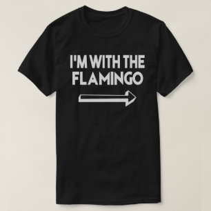 Ich bin mit Flamingo leicht Halloween Matching Paa T-Shirt
