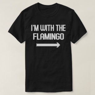 Ich bin mit Flamingo leicht Halloween Matching Paa T-Shirt