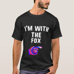 Ich bin mit Fox Gefärbte Krawatte Halloween Match T-Shirt