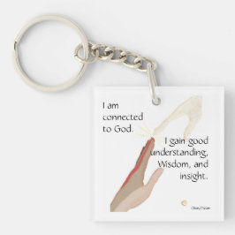Ich bin mit Gott verbunden; ich bekomme gute.. Sch Schlüsselanhänger