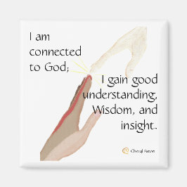 Ich bin mit Gott verbunden; ich erhalte gute.. Mag Magnet