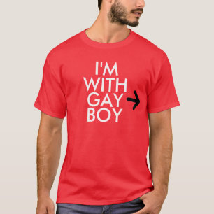 Ich bin MIT HOMOSEXUELLEM JUNGEN T-Shirt