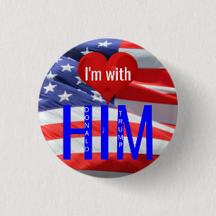 Ich bin mit ihm bei den Präsidentschaftswahlen von Button