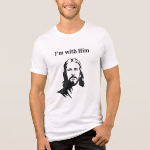 Ich bin mit ihm (Jesus) Tri-Blend Shirt