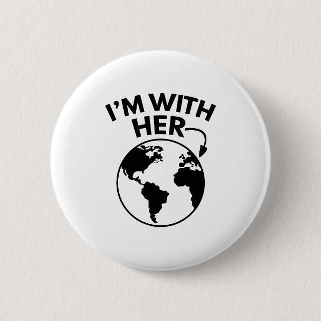 Ich bin mit ihr button (Vorderseite)