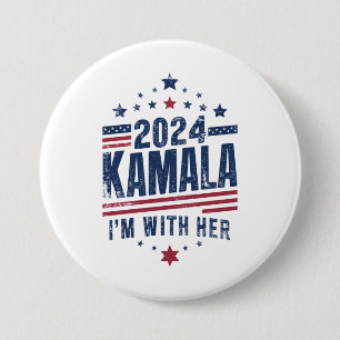 Ich bin mit ihr Kamala Wähle 2024 Kamala-Harris Button
