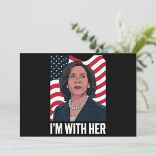 Ich bin mit ihr Kamala Wähle 2024 Präsidentin Einladung
