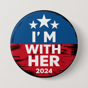 Ich bin mit ihr Kamala Wähle 2024 Präsidentin Kama Button