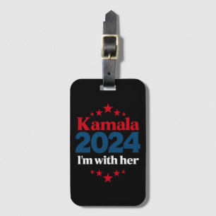 Ich bin mit ihr Kamala Wähle Kamala zur Präsidenti Gepäckanhänger