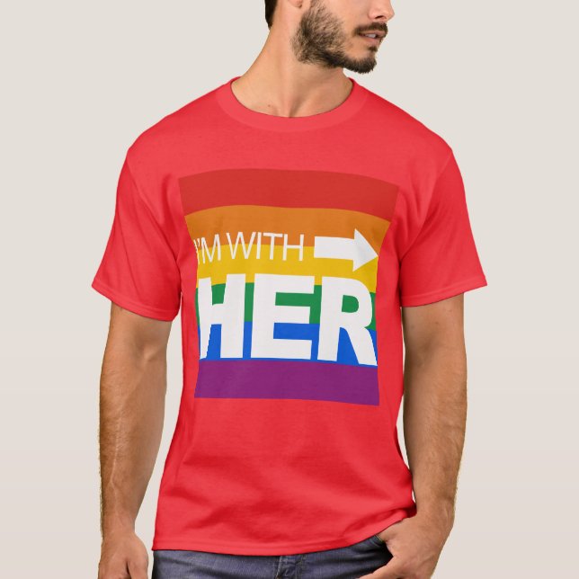 Ich bin mit ihr (recht) - .png T-Shirt (Vorderseite)