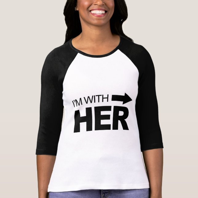 Ich bin mit ihr (recht) T-Shirt (Vorderseite)
