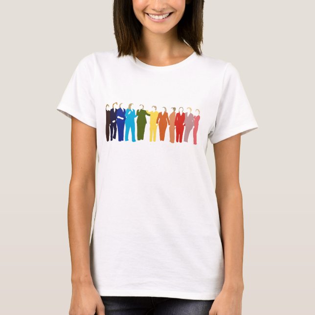 Ich bin mit ihr: Regenbogen T T-Shirt (Vorderseite)