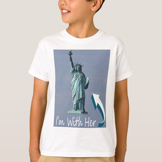 Ich bin mit ihr! T-Shirt (Vorderseite)