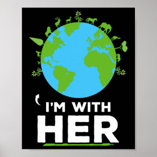 Ich bin mit ihrem Earth Shirt Environment Awarenes Poster