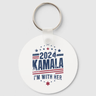 Ich bin mit ihrer Kamala-Abstimmung für 2024 Kamal Schlüsselanhänger