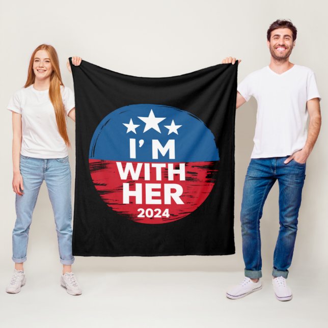 Ich bin mit ihrer Kamala-Abstimmung für den Präsid Fleecedecke (Beispiel)