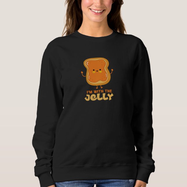 Ich bin mit Jelly Couple Peanut Butter Puppe Sweatshirt (Vorderseite)
