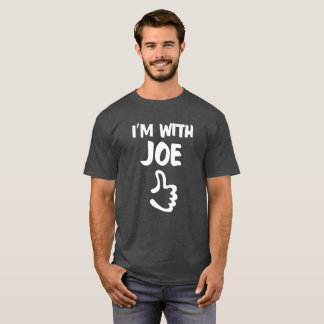 Ich bin mit Joe-Shirt - Holzkohlen-Heide-Grau T-Shirt