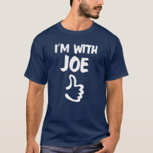 Ich bin mit Joe-Shirt - Marine-Blau