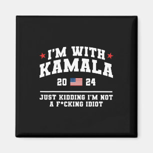 Ich bin mit Kamala, der einfach die lustige Wahl D Magnet