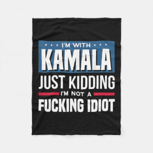 Ich bin mit Kamala, ich kidde mich einfach nicht e Fleecedecke