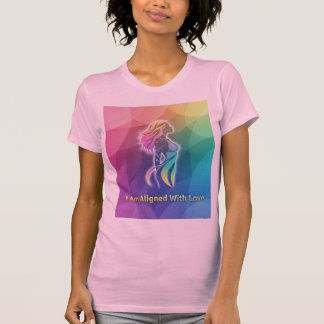 Ich bin mit Liebe in Einklang Moderne spirituelle T-Shirt