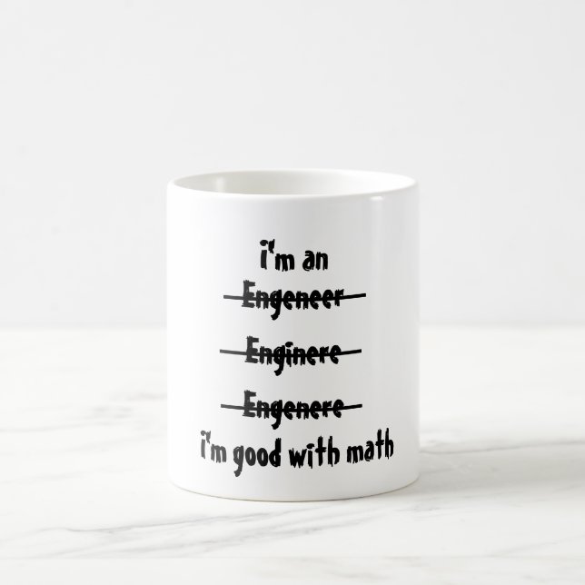 Ich bin mit Mathe gut Tasse (Mittel)