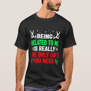 Ich bin mit meiner Familie von lustigen Weihnachts T-Shirt