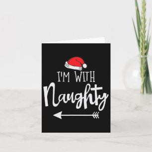 Ich bin mit netten Weihnachten zwei Geschenkkostüm Karte