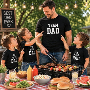 Ich bin mit Papa Lustiges Vatertagsgeschenk-Shirt Tri-Blend Shirt