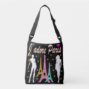 ICH BIN MIT PARIS TOTE BAG IN LIEBE TRAGETASCHEN MIT LANGEN TRÄGERN
