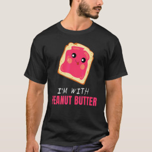 Ich bin mit Peanut Butter Jelly Food Graphic T-Shirt