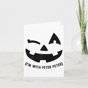 Ich bin mit Peter Couple Halloween Erwachsene Frau Karte