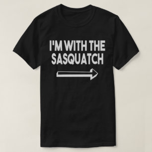 Ich bin mit sasquatch passendem KostümHalloween T-Shirt