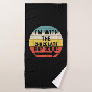 Ich bin mit Schokolade Chip Cookie | Cook-Geschenk Badehandtuch