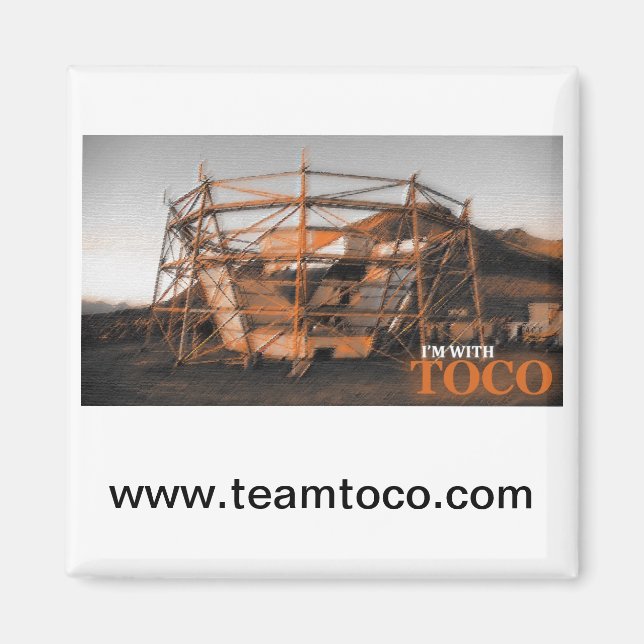 Ich bin mit Toco Magnet (Schwarz) (Vorne)