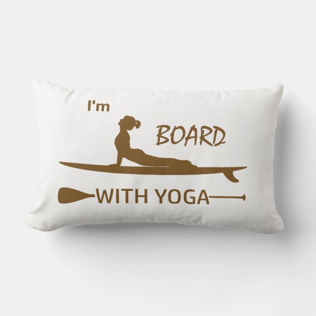 Ich bin mit Yoga an Bord Lendenkissen (Vorderseite)