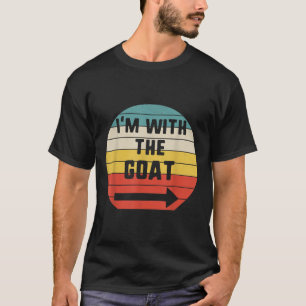 Ich bin mit ziegenhaftem Halloween-Kleid, das zu e T-Shirt