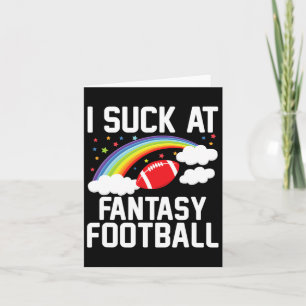 Ich bin Momma Men Fantasy Football Loser - Schwarz Karte