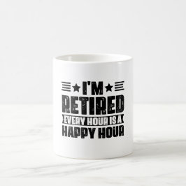 Ich bin müde, jede Stunde ist eine glückliche Stun Kaffeetasse
