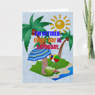 Ich bin müde. Jeden Tag ist Samstag. Karte