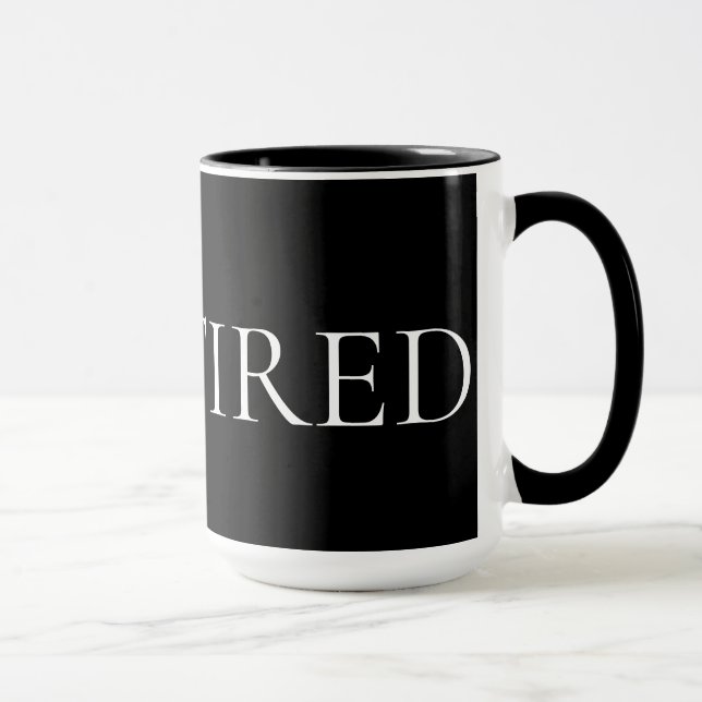 Ich bin müde – Sanfte, emotionale Phrase Tasse (Rechts)