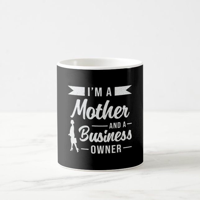 Ich bin Mutter und Geschäftsführer Kaffeetasse (Mittel)