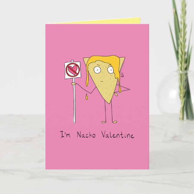 Ich bin Nacho Valentine - Valentinas Grußkarte Karte (Vorderseite)