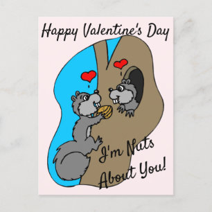 Ich bin Nackt über dich, Eichhörnchen zum Valentin Postkarte