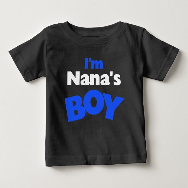 Ich bin Nanas Junge Baby T-shirt (Vorderseite)