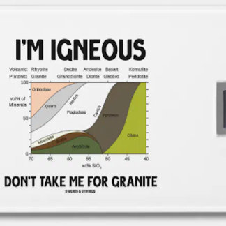 Ich bin nehme mich nicht für den Granit Eruptiv Gepäckanhänger